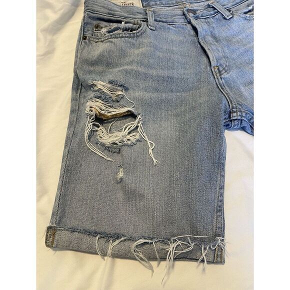 Hollister Men Ripped Button‎ Fly Bermuda Shorts Sz 32 - Picture 2 of 12